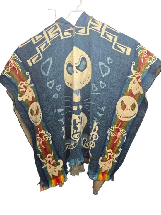 Elitex Other - Elitex Hooded Poncho Jack Skellington Southwestern Aztec Hencho Ecuador Unisex